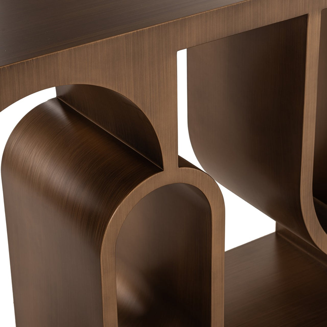 Lugano Console Table - Brushed Gold Richmond 8