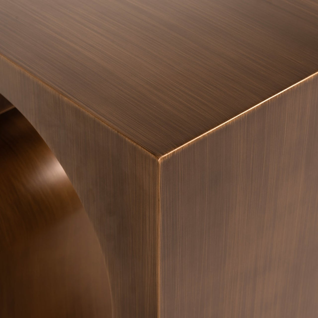 Lugano Console Table - Brushed Gold Richmond 9