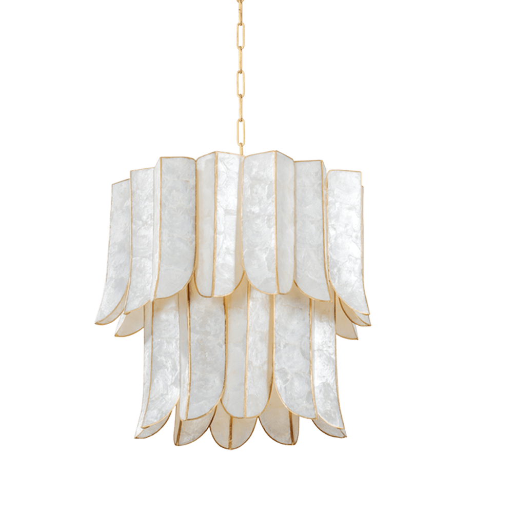 Cartagena Capiz Shell Chandelier Hudson Valley Lighting 3