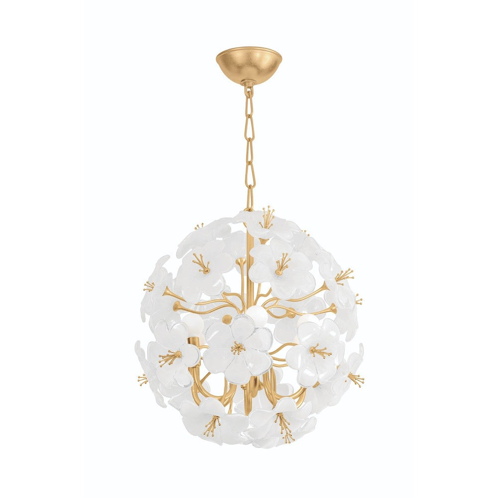 Hygea 6 Light Chandelier - Gold Leaf Hudson Valley Lighting 2