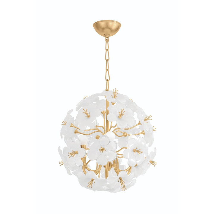 Hygea 6 Light Chandelier - Gold Leaf Hudson Valley Lighting 2