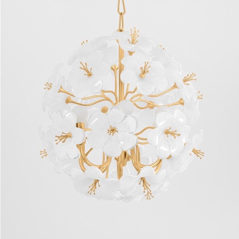 Hygea 6 Light Chandelier - Gold Leaf Hudson Valley Lighting 4