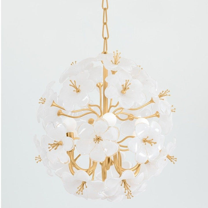 Hygea 6 Light Chandelier - Gold Leaf Hudson Valley Lighting 6