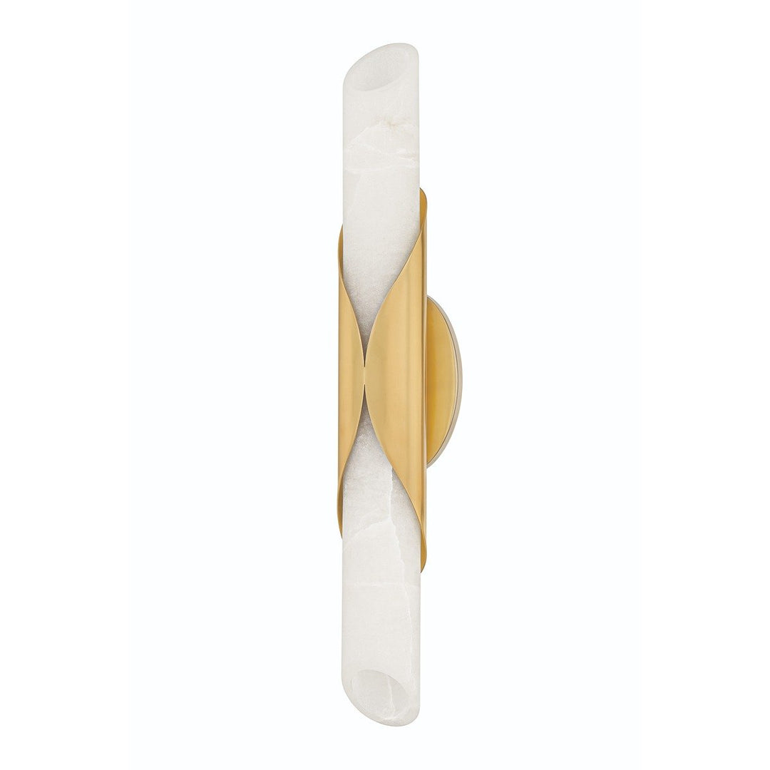 Camilla 2 Light Wall Sconce - Vintage Brass Hudson Valley Lighting 2
