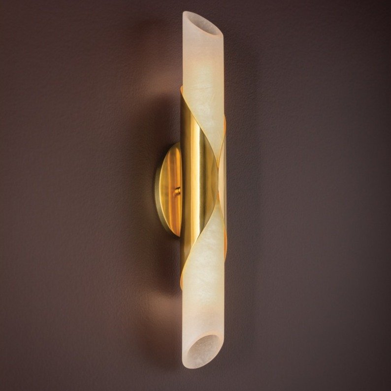 Camilla 2 Light Wall Sconce - Vintage Brass Hudson Valley Lighting 3
