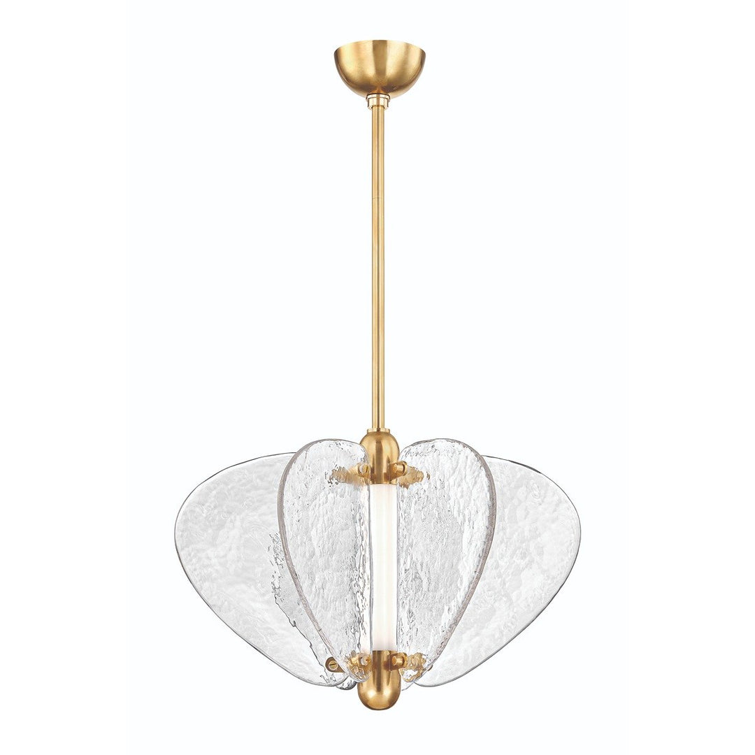Freya 1 Light Pendant Light - Vintage Brass Hudson Valley Lighting 1