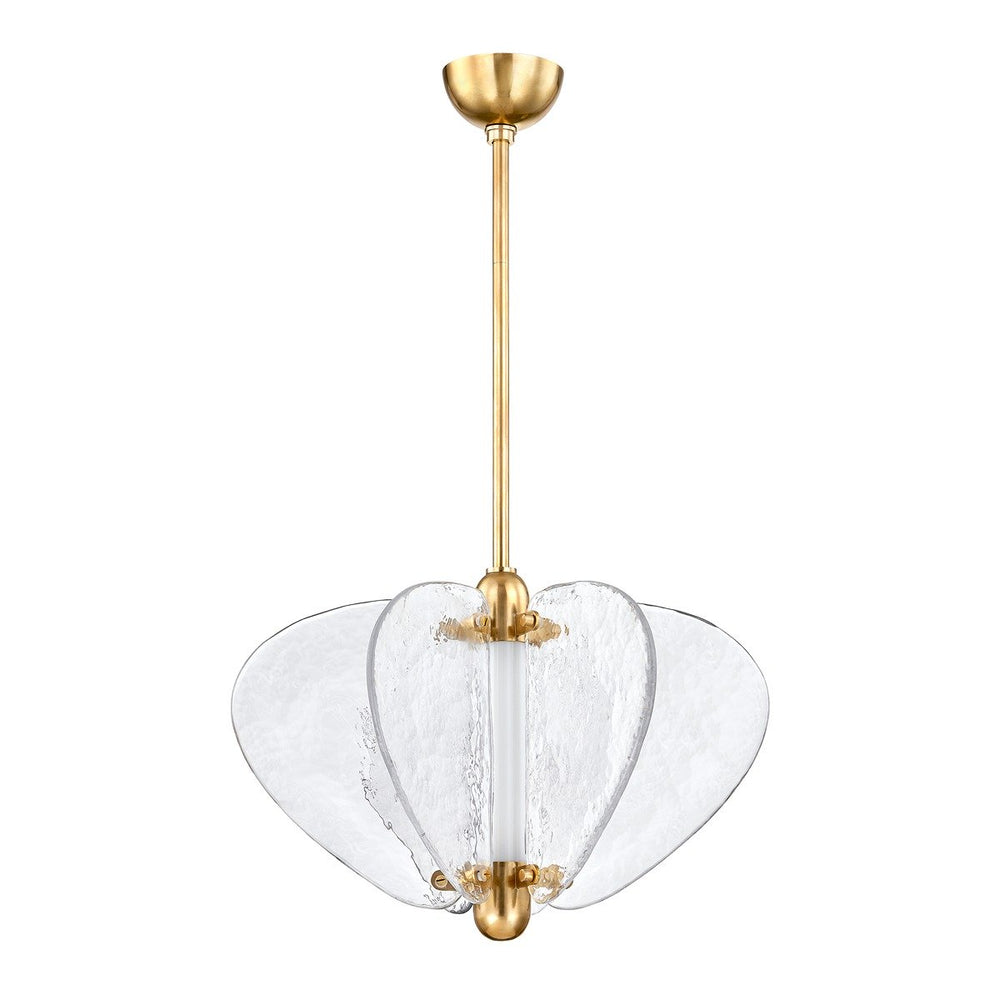 Freya 1 Light Pendant Light - Vintage Brass Hudson Valley Lighting 2