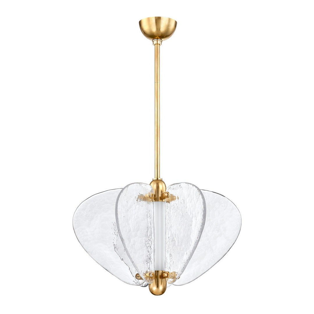 Freya 1 Light Pendant Light - Vintage Brass Hudson Valley Lighting 2