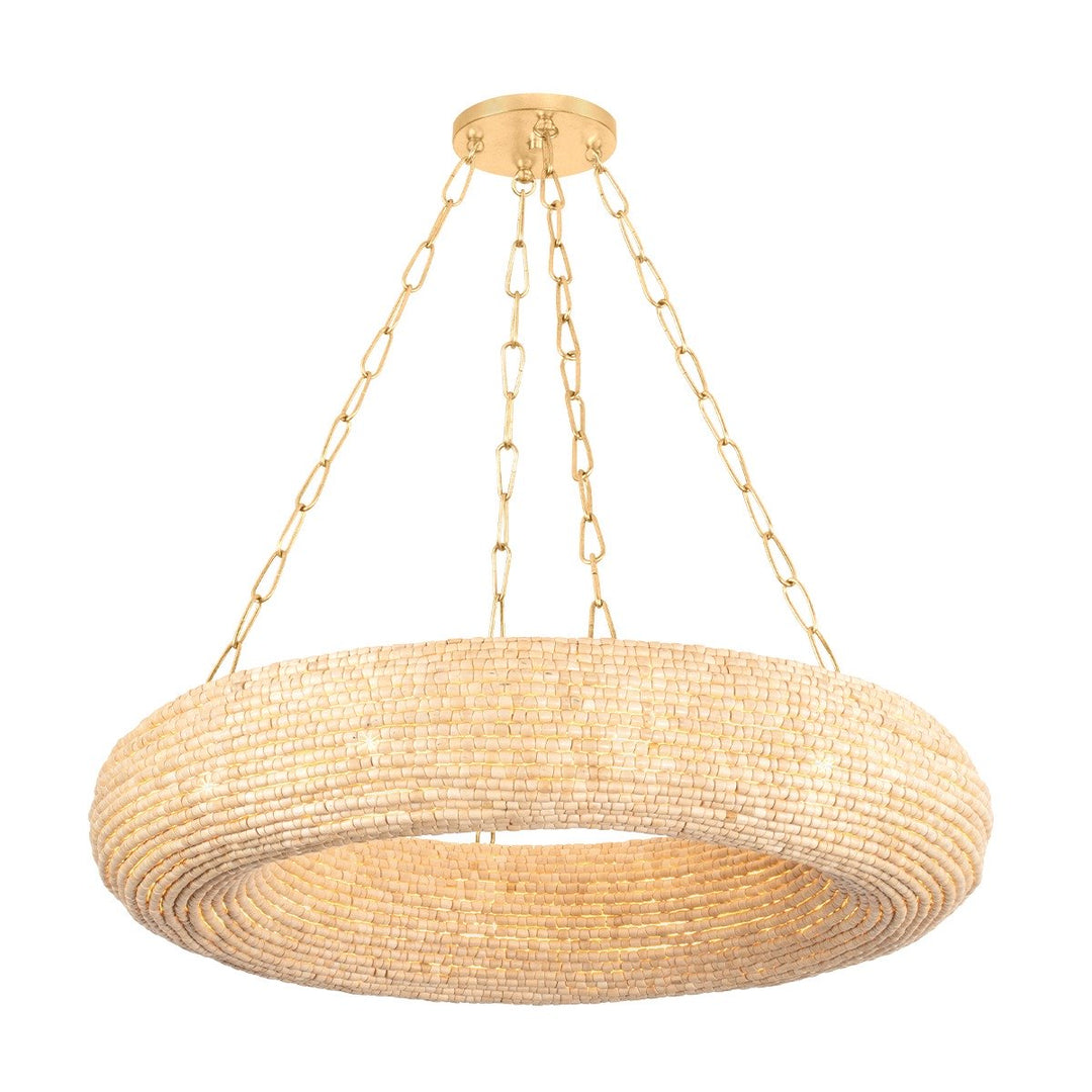 Lure 10 Light Chandelier - Vintage Gold Leaf Hudson Valley Lighting 1