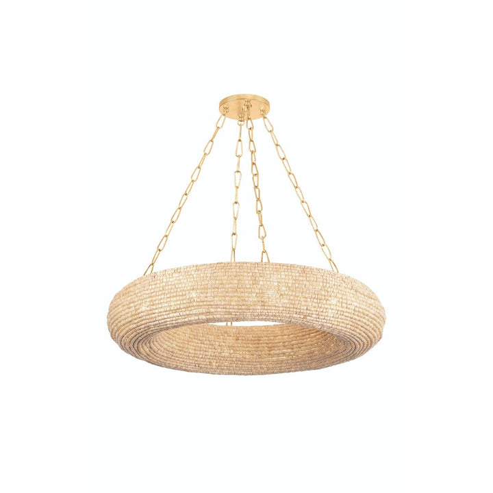 Lure 10 Light Chandelier - Vintage Gold Leaf Hudson Valley Lighting 2
