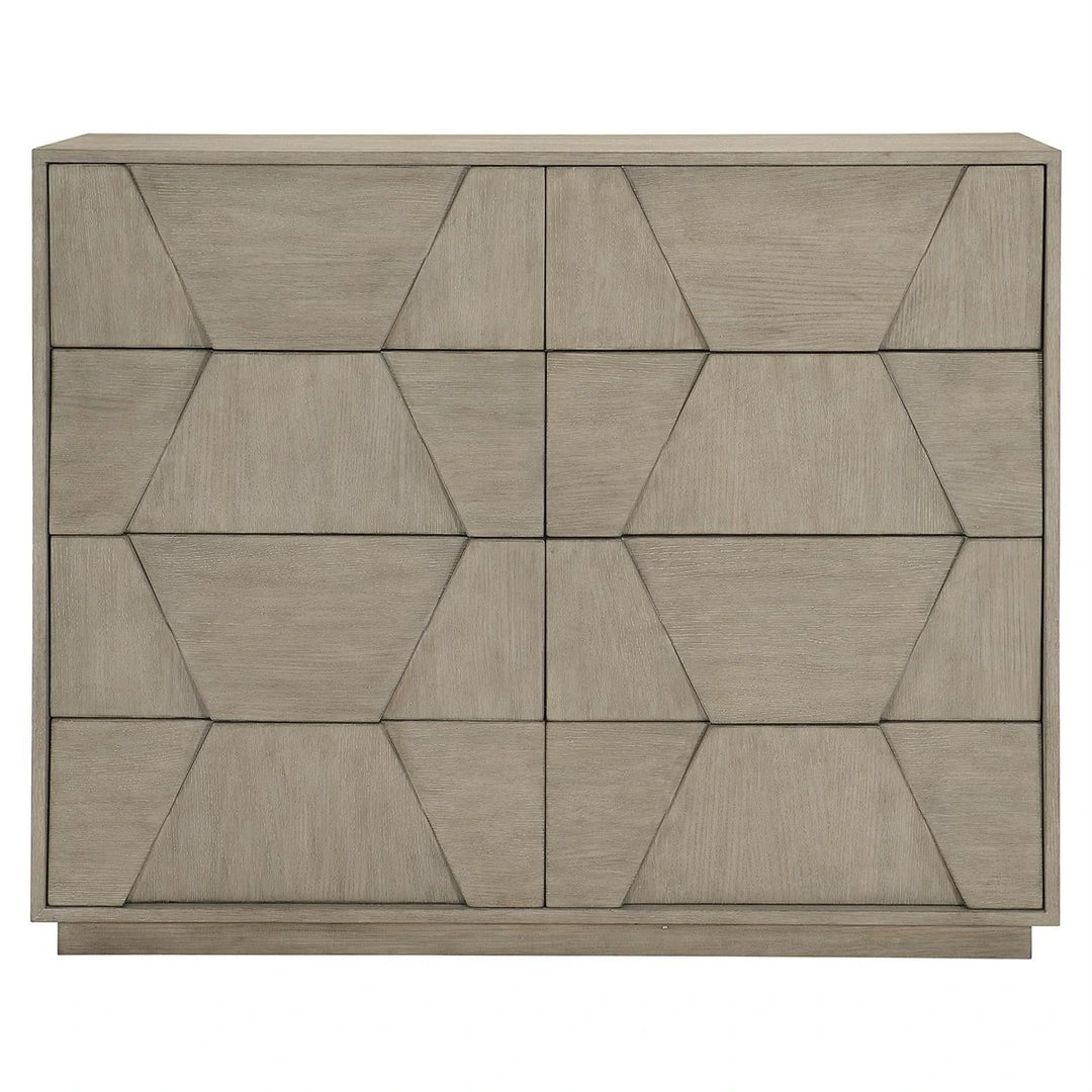 Linea Geometric Dresser - Cerused Greige