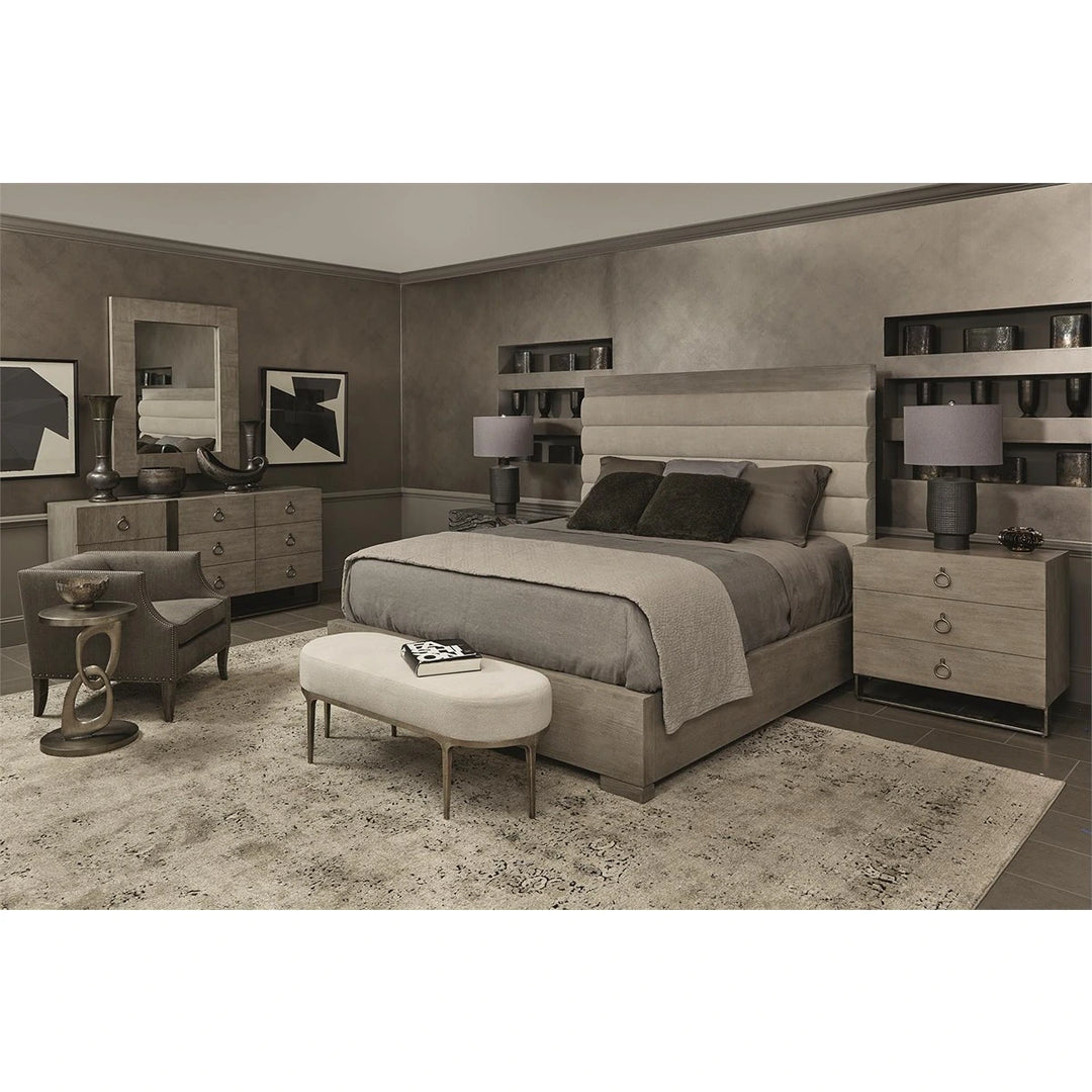 Linea 9 Drawer Dresser - Cerused Greige