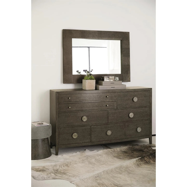 Linea Asymmetric Drawer Dresser - Cerused Charcoal