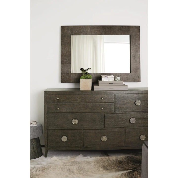 Linea Asymmetric Drawer Dresser - Cerused Charcoal