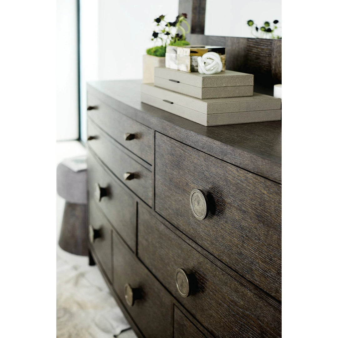 Linea Asymmetric Drawer Dresser - Cerused Charcoal