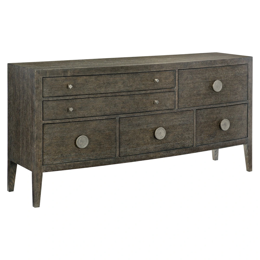 Linea Asymmetric Sideboard - Cerused Charcoal