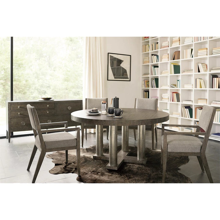 Linea Asymmetric Sideboard - Cerused Charcoal