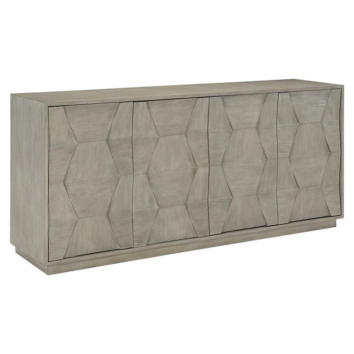 Linea Geometric Buffet - Cerused Greige