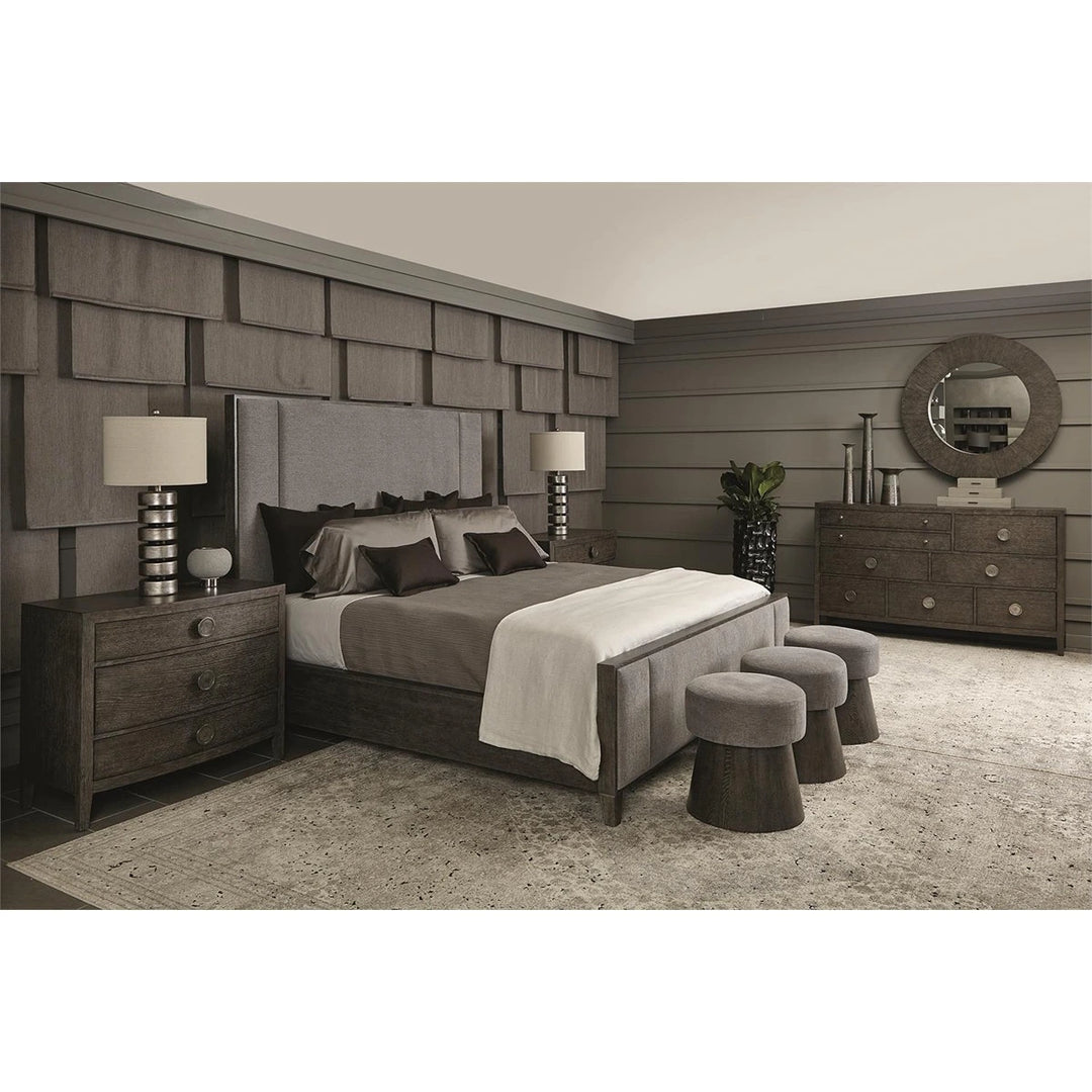 Linea 3 Drawer Nightstand - Cerused Charcoal