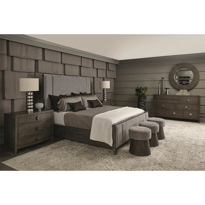Linea 3 Drawer Nightstand - Cerused Charcoal