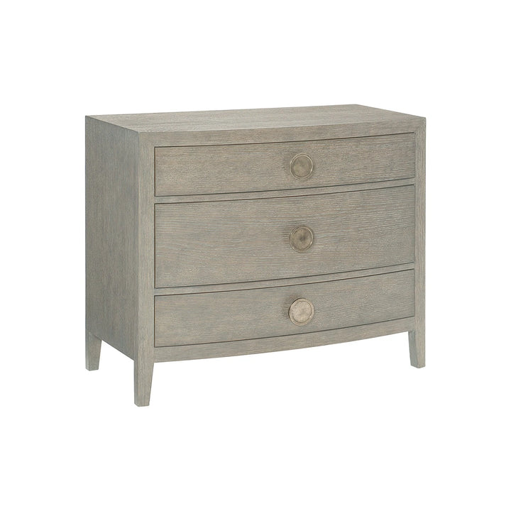 Linea 3 Drawer Nightstand - Cerused Greige