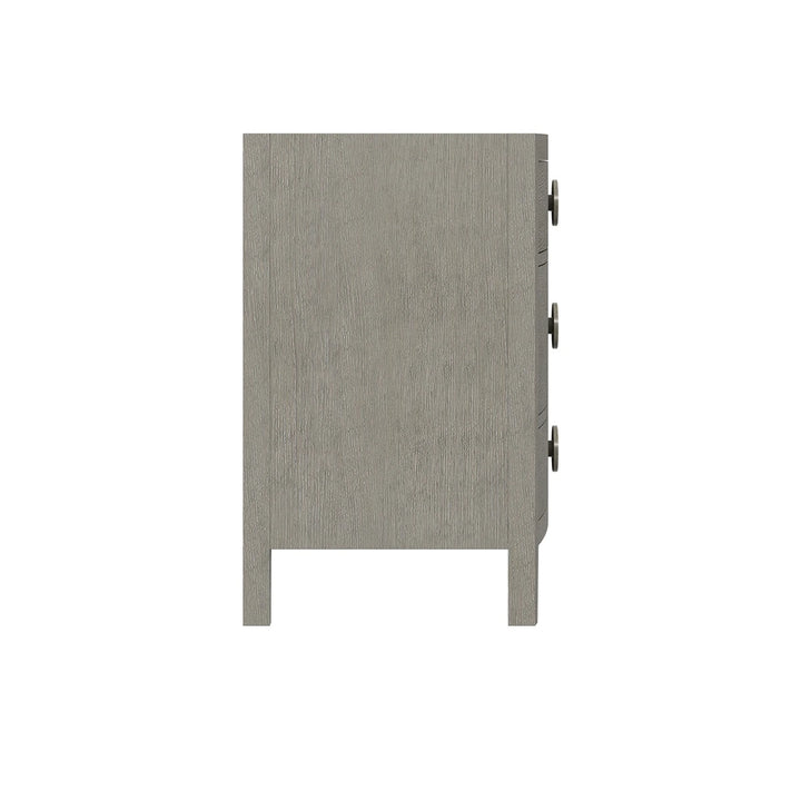 Linea 3 Drawer Nightstand - Cerused Greige