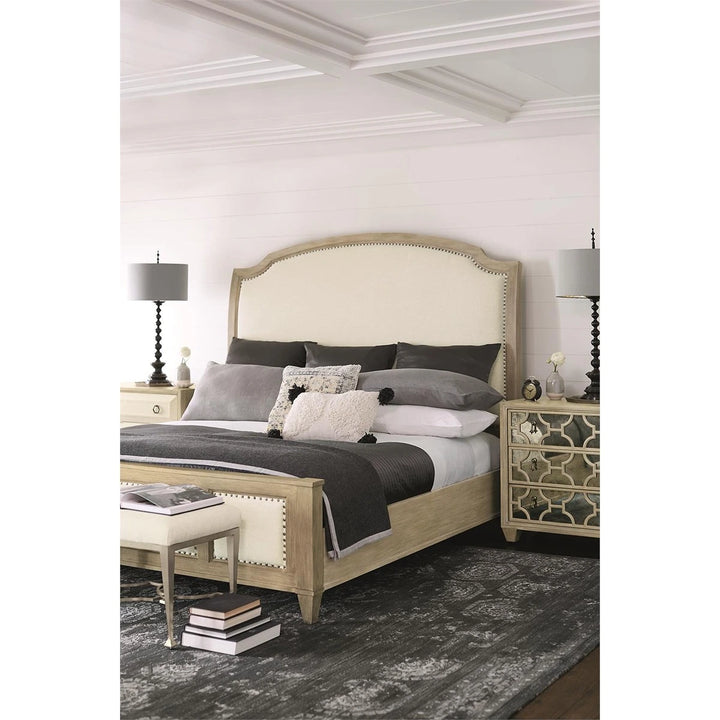 Santa Barbara Antiqued Mirrored Nightstand