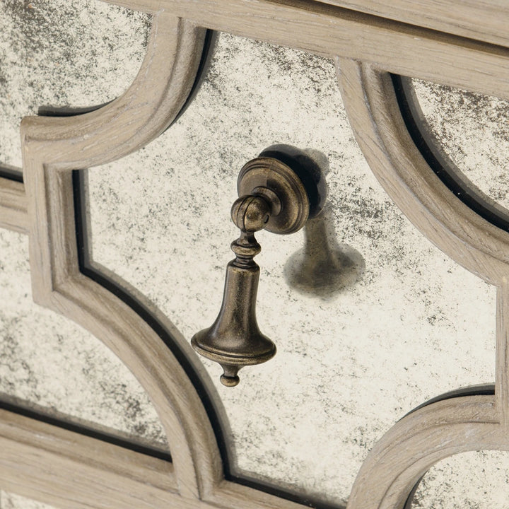 Santa Barbara Antiqued Mirrored Nightstand