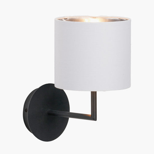 Olivia's Eliana Matt Black & Ivory Wall Light