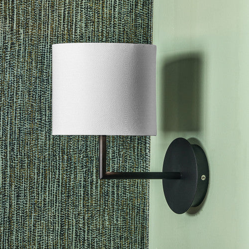 Olivia's Eliana Matt Black & Ivory Wall Light