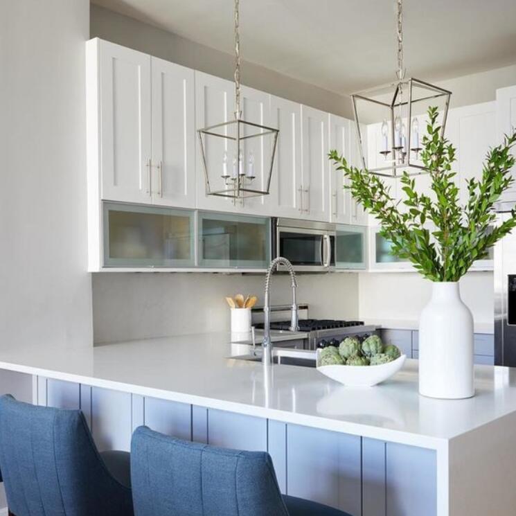 AndrewMartin Darlana Lantern Small Pendant Light - Polished Nickel