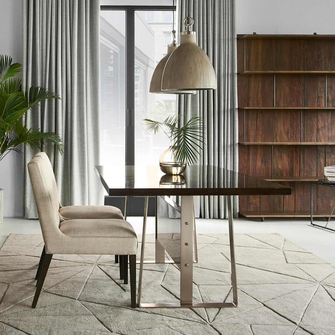 Almera 6-8 Seater Rectangular Dining Table - Black AndrewMartin 2