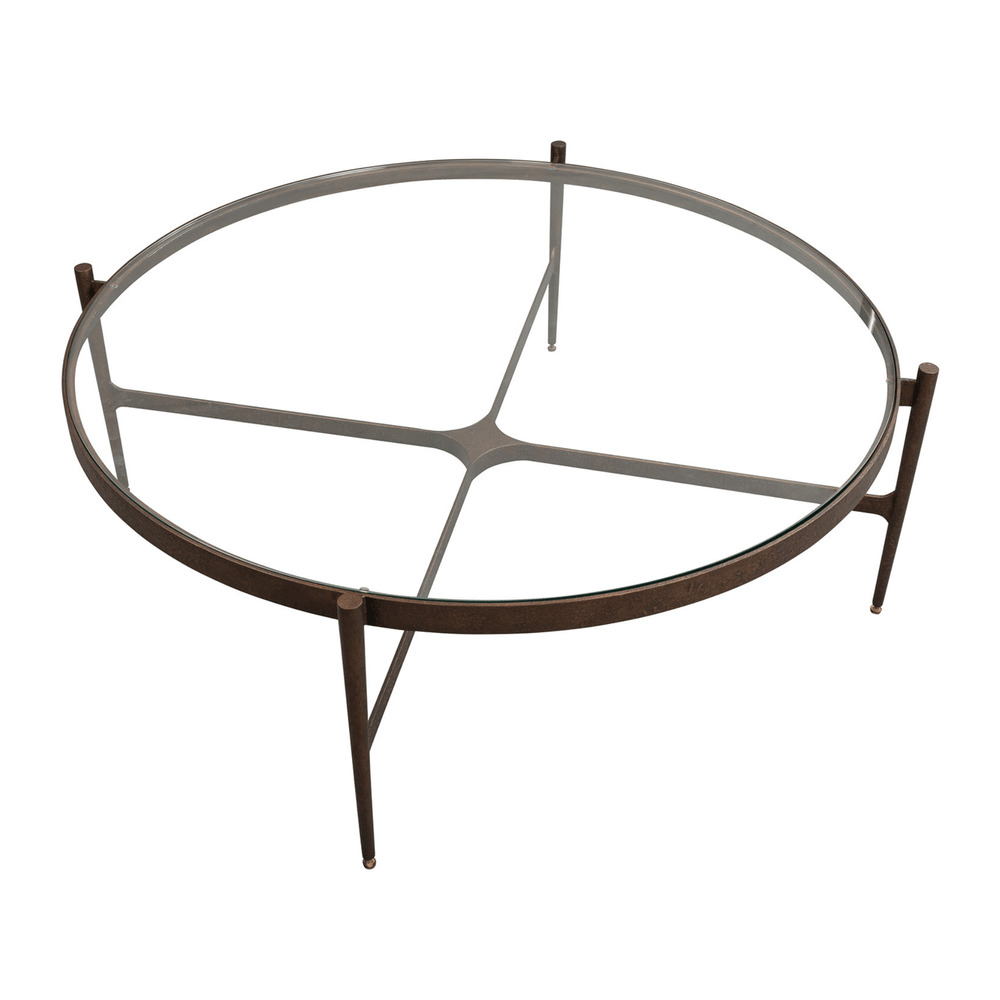 Soho Round Coffee Table - Antique Brass LiangAndEimil 3