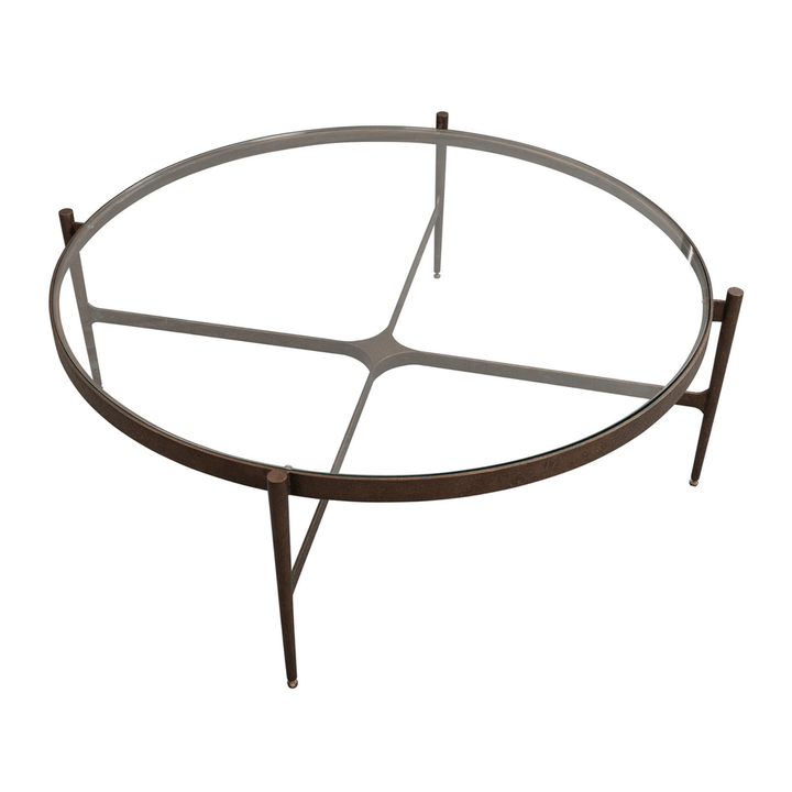 Soho Round Coffee Table - Antique Brass LiangAndEimil 3
