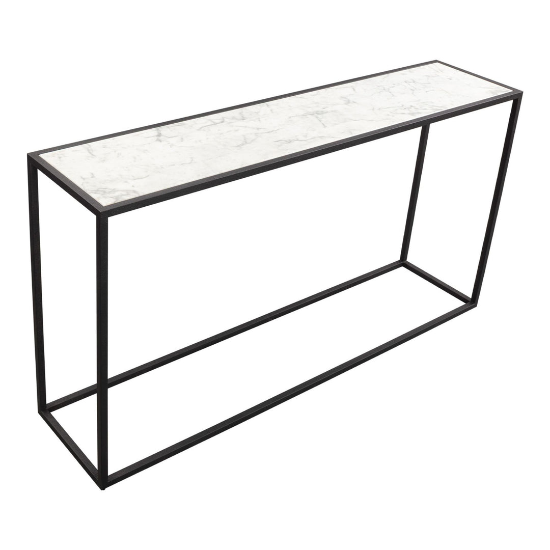 Noto Carrara Marble Console Table - Black LiangAndEimil 3