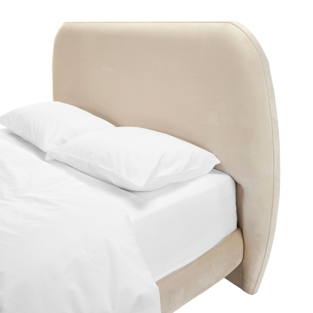 Katherine Luxury Upholstered Bed - Cream