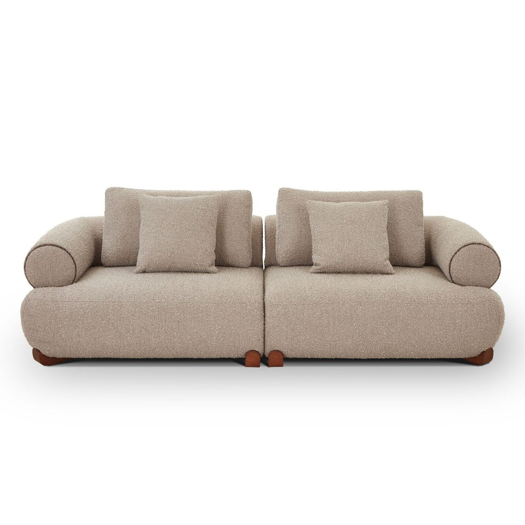 Cotto Modular Sofa Middle Two Seater - Amalfy Taupe & Middle Brown