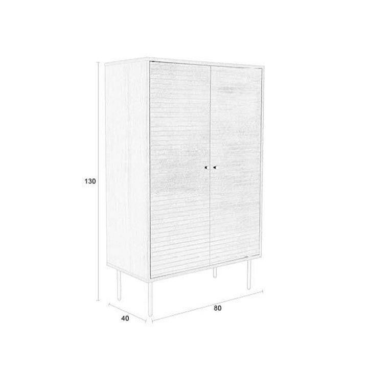 Stripes Cabinet - Brown Zuiver 9