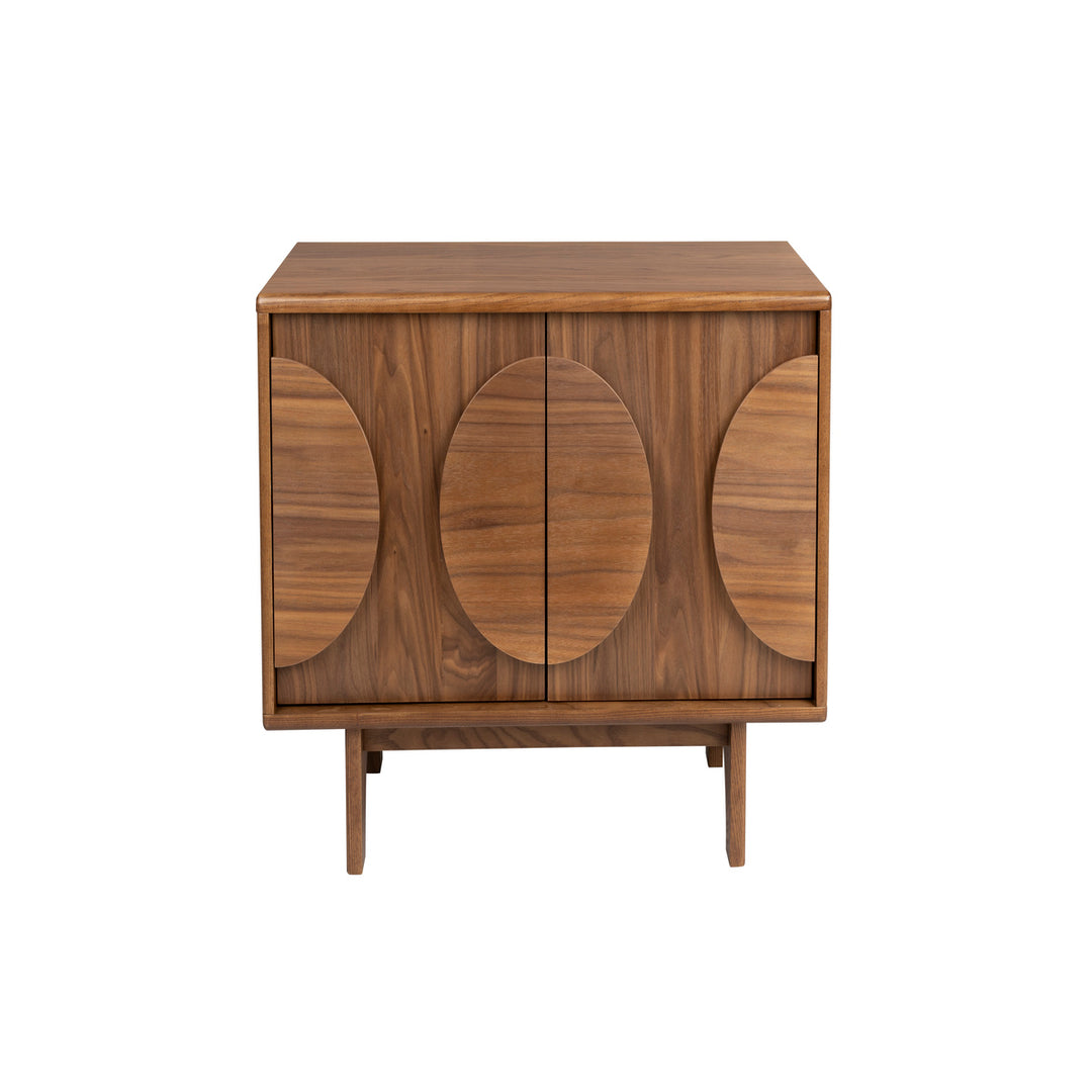 Groove 2 Door Sideboard - Walnut Zuiver 1