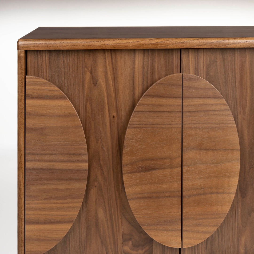 Groove 2 Door Sideboard - Walnut Zuiver 4
