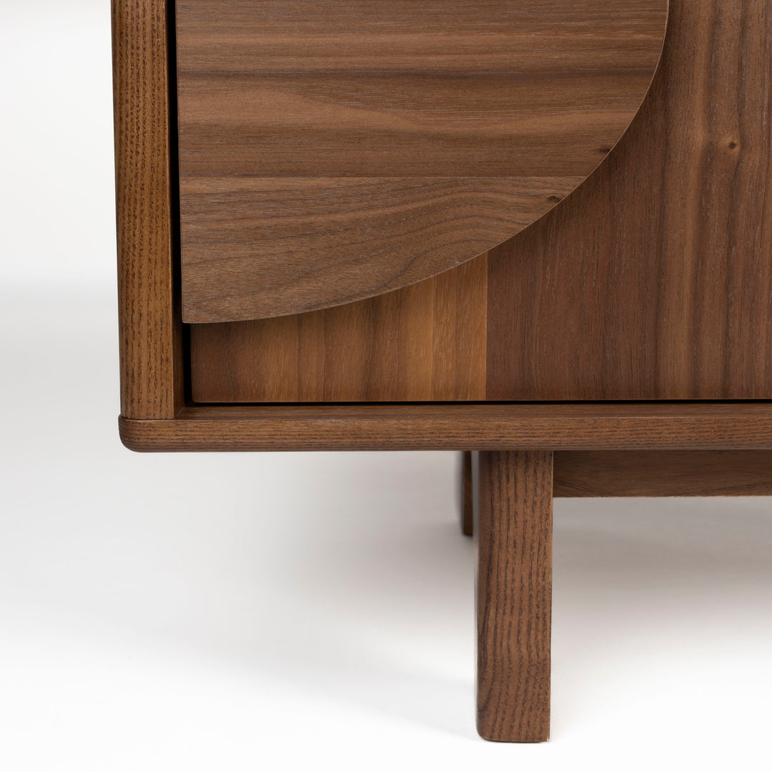 Groove 2 Door Sideboard - Walnut Zuiver 6