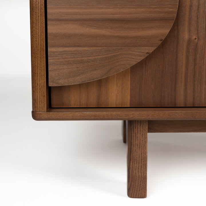 Groove 2 Door Sideboard - Walnut Zuiver 6