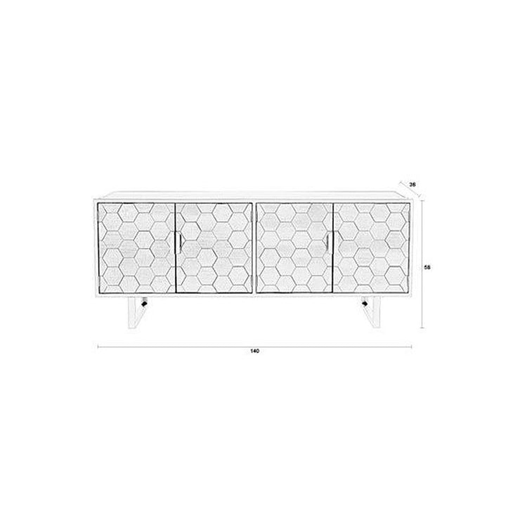 Linc Low Sideboard - Black Zuiver 7