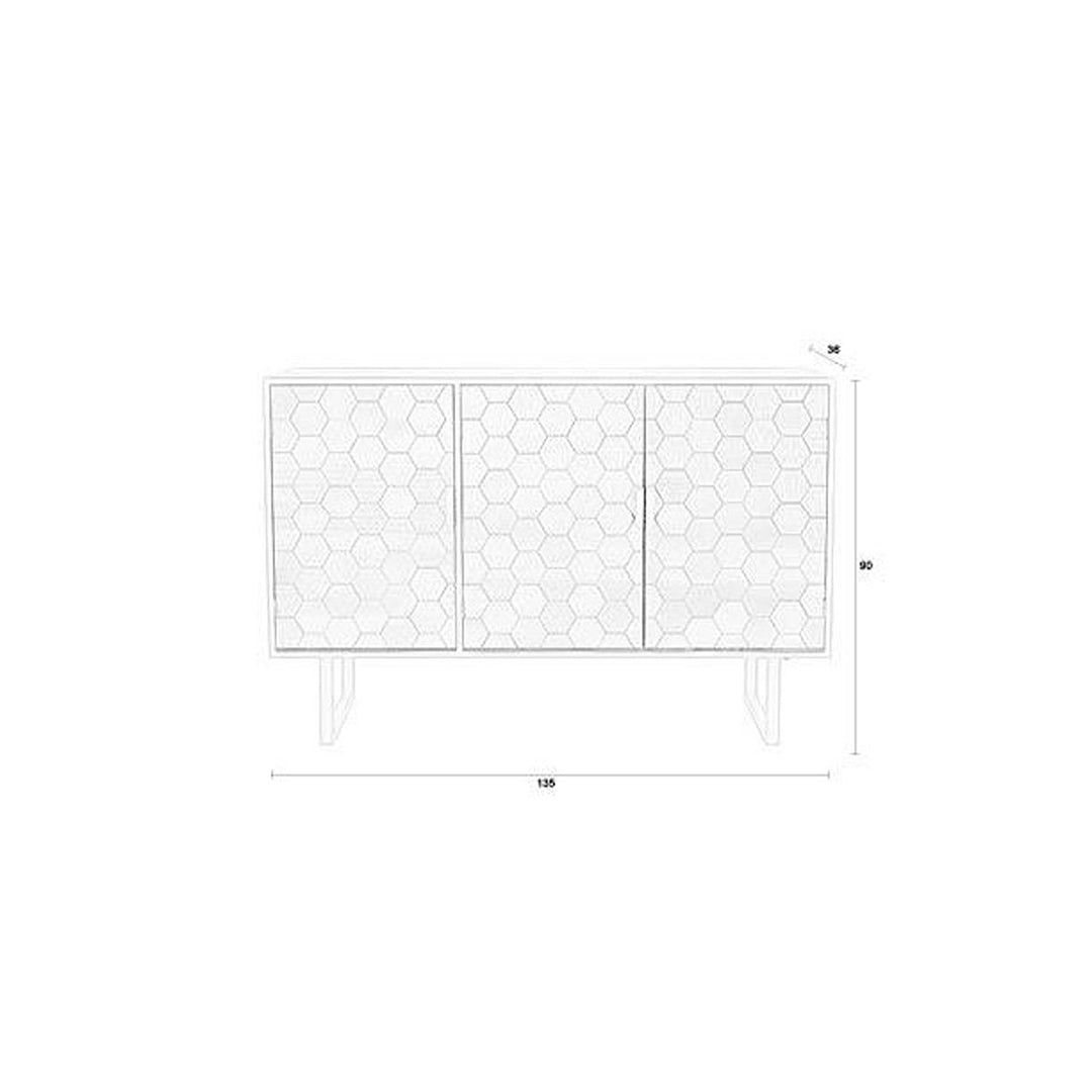 Linc High Sideboard - Black Zuiver 7