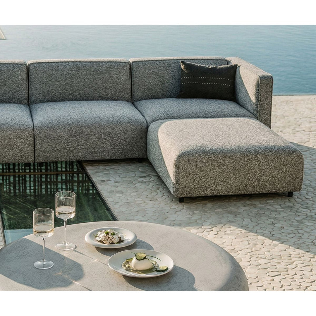 Riviera Outdoor Modular Sofa (Crib 5) - Lima Grey