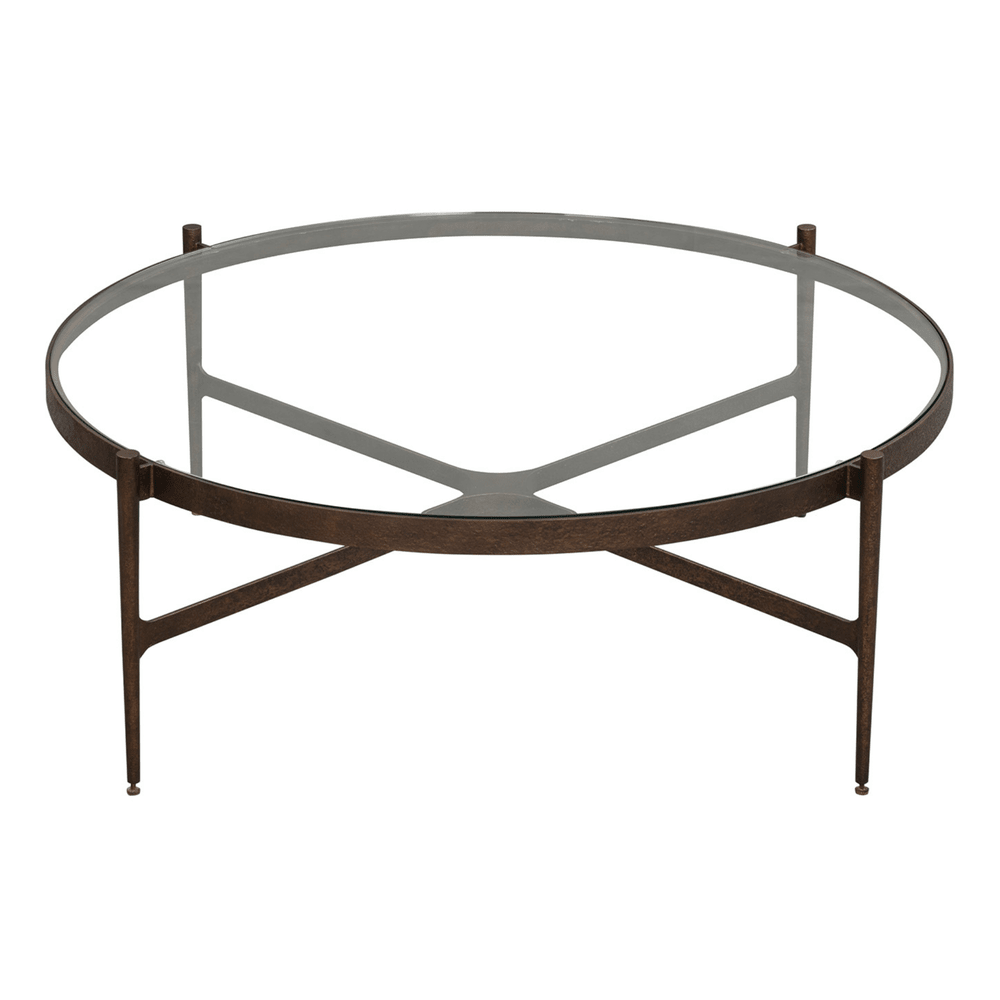Soho Round Coffee Table - Antique Brass LiangAndEimil 4