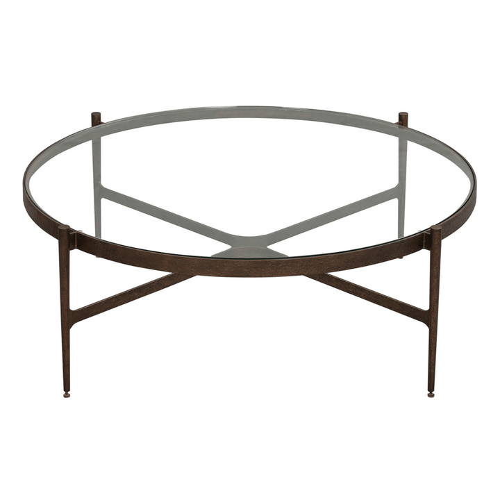 Soho Round Coffee Table - Antique Brass LiangAndEimil 4