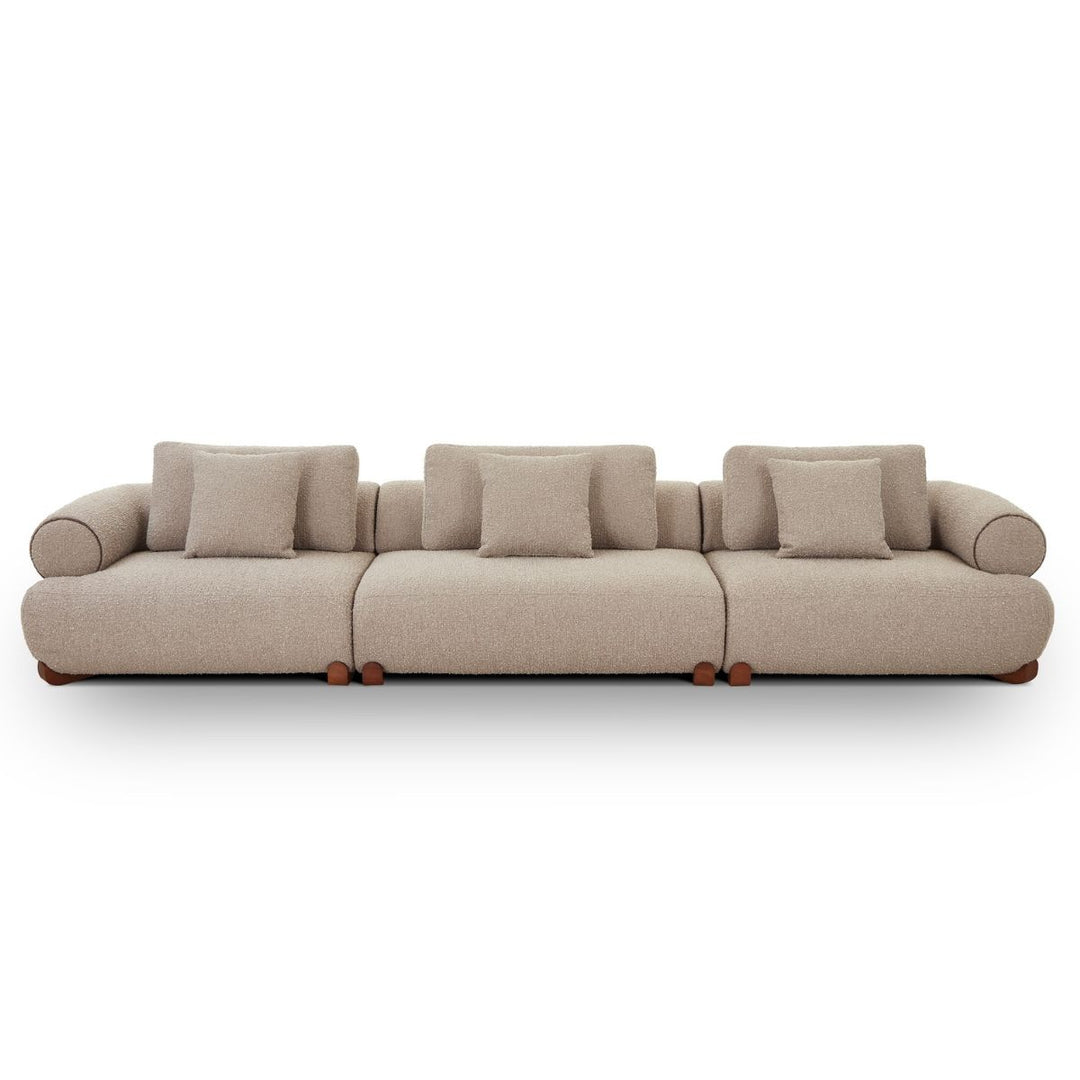 Cotto Modular Sofa Corner - Amalfy Taupe & Middle Brown