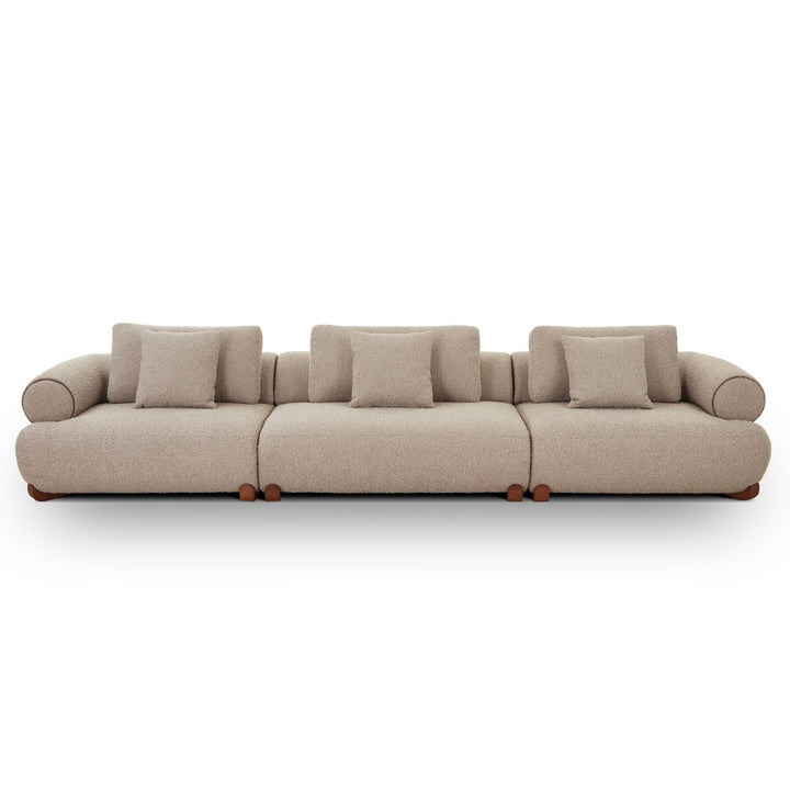Cotto Modular Sofa Corner - Amalfy Taupe & Middle Brown