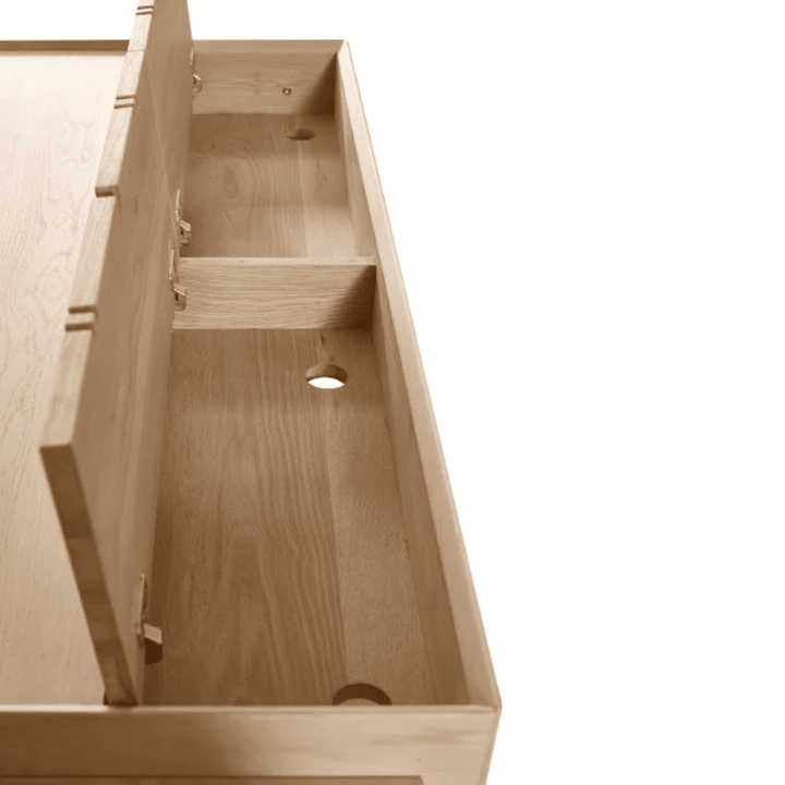 Offset Solid Oak Desk - Oak Tommy Franks 5
